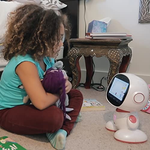 ربات خانوادگی قابل برنامه ریزی دارای گواهینامه Misa نسل بعدی KidSafe، اسباب بازی ربات آموزشی راه رفتن خانه هوشمند چند منظوره، همراه یادگیری هوشمند STEM، دستیار شخصی چند زبانه، هدیه (صورتی)