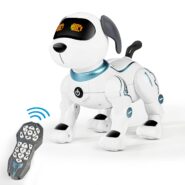 ربات کنترل از راه دور اسباب بازی سگ برای کودکان، ربات RC سگ ربات کنترل صوتی تعاملی و قابل برنامه ریزی هوشمند با حیوانات خانگی الکترونیکی رقصنده هدیه برای پسران و دختران 3،4،5،6،7،8،9،10 سال