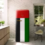 یخچال اسمگ مدل Smeg – UAE Flag Golden Jubilee Limited Edition Refrigerator, FAB28RDAE3GA