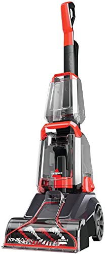 BISSELL | Turbo Clean Powerbrush Lightweight Upright Carpet Cleaner and Washer (2889K), Titanium/Mambo Red-2 years manufacturing warranty
