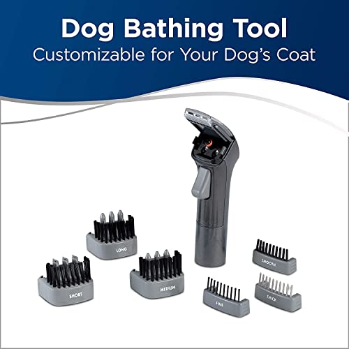 BISSELL | Barkbath Dual Use Portable Dog Bath (31149), Grooming and Deep Cleaner, Titanium/Cha Cha Lime, Bark Use-2 years manufacturing warranty