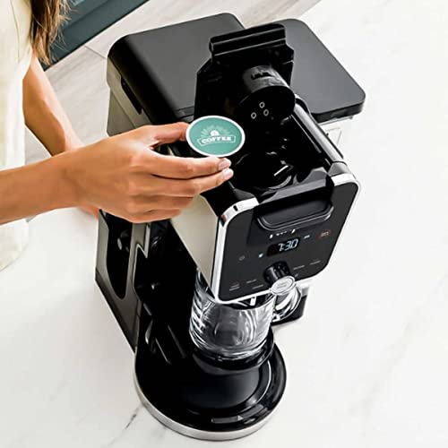 Ninja Foodi CFP451CO DualBrew System، 14 فنجان قهوه ساز، 4 نوع دم کردن، کپسول و زمین، کف داخلی تاشو، 70 اونس، کوزه مخزن آب، مشکی