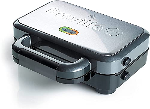 Breville Deep Fill Sandwich Toaster and Toastie Maker with Removable Plates, Non-Stick, Stainless Steel [VST041]