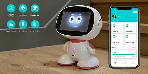 Misa Robot ربات خانواده قابل برنامه ریزی میسا دارای گواهینامه Misa نسل بعدی KidSafe،(صورتی)