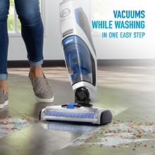 Vacuums While Washing