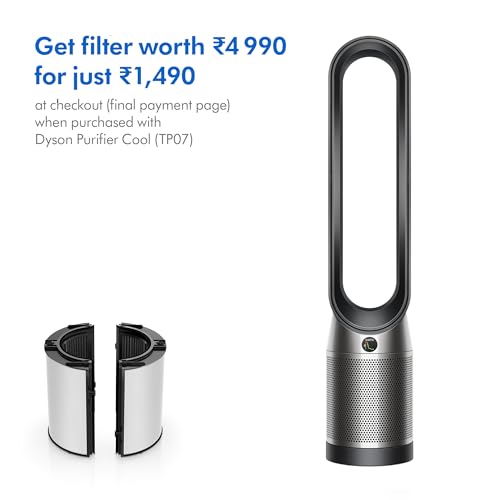 Dyson Purifier Cool Air Purifier (Advanced Technology), HEPA + Activated Carbon Filter, Wi-Fi Enabled (Black/ Nickel)