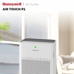 Honeywell Air touch P1 Indoor Purifier. ESMA Certified.Pre Filter, H13 HEPA Activated Carbon Removes 99.99% Pollutants & Micro Allergens, 3 Stage Filtration, Covers upto 698 sq.ft