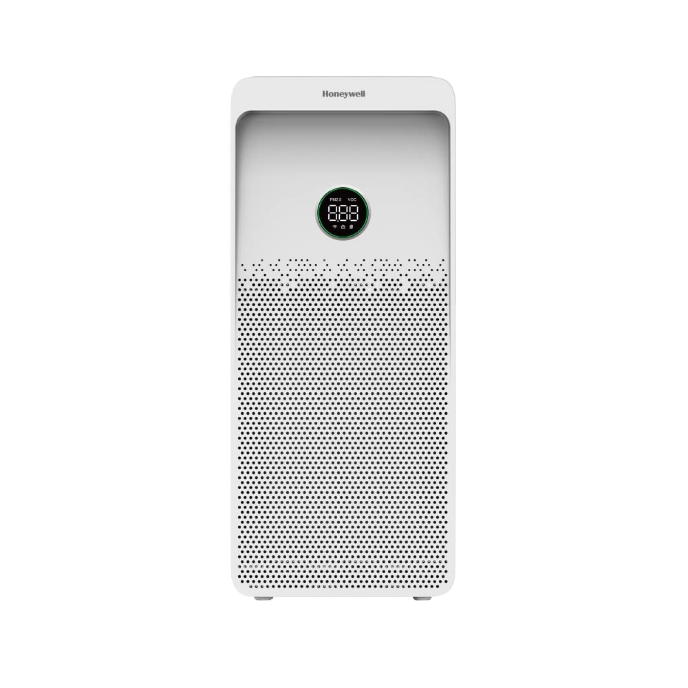 Honeywell Air touch U1 Indoor Air Purifier.ESMA Certified.Anti-Bacterial,H13 HEPA Filter,Activated Carbon Filter,removes 99.99% Pollutants Micro Allergens,UV LED, WIFI, Coverage 1085sq.ft