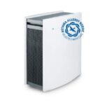 تصفیه‌کننده هوا Blueair با فیلتر HEPASmokestop با WiFi و AQM که آلرژن‌ها، بوها، دود، کپک، گرد و غبار، میکروب‌ها، حیوانات خانگی، افراد سیگاری، اتاق متوسط ​​- سفید – کلاسیک 405 را جذب می‌کند