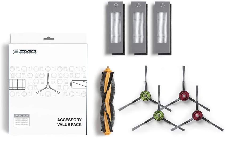 Ecovacs Deebot Accessory Pack (Replacement Brushes and Filters) for Model OZMO 