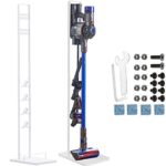 SKADE Vacuum Stand for Dyson,Stable Metal Storage Bracket Stand Holder for Dyson Handheld V6 V7 V8 V10 DC30 DC31 DC34 DC35 DC58 DC59 DC62 Cordless Vacuum Cleaners & Accessories & Attachments (White)