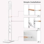 Be-one Vacuum Cleaner Stand Holder with Wheels for Dyson V15 V11 V10 V8 V7 V6, BEONE Metal Floor Stand Compatibel for Dreame T30 T20 V12 V11 V10,No Drilling the Wall (White)