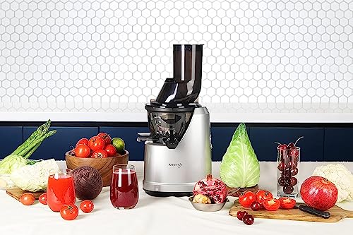 Kuvings B1700 Juicer slow-rotating masticating technology, 3-in-1 multi-function for juice, smoothie and sorbet 100% natural juices, smoothies, and nut milks with maximum nutrients, 2 Years Warranty