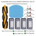 Replacement Parts for Ecovacs Deebot OZMO 920 950 Robot Vacuum Main Side Brush Filter Mop Pad Accessories