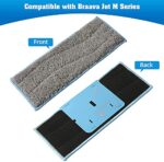 Wet Mop Pads for iRobot, Replacement Washable Reusable by KASTWAVE, Compatible for iRobot Braava Jet M6, 6110, 6112 Robot Mop, 3 Pack