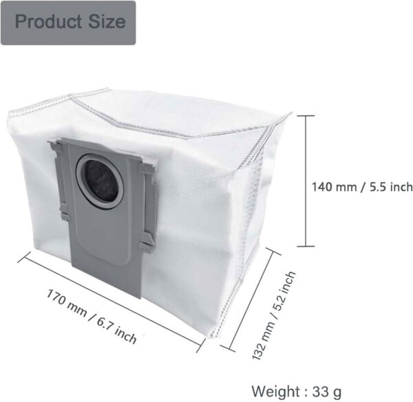 اکسسوری جارو رباتیک روبوراک مناسب مدل های 10 Roborock Q5+ Self-Empty Dock/Q7+/Q7 Max+/S7 MaxV Ultra Robot Vacuum ( ارسال 10 الی 15 روز کاری ) - تصویر 3