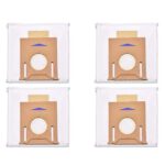 4 Pack T8 Vacuum Dust Bags for Ecovacs Deebot Ozmo T8 & T8 AIVI Robot Vacuum Cleaner with Auto-Empty Station