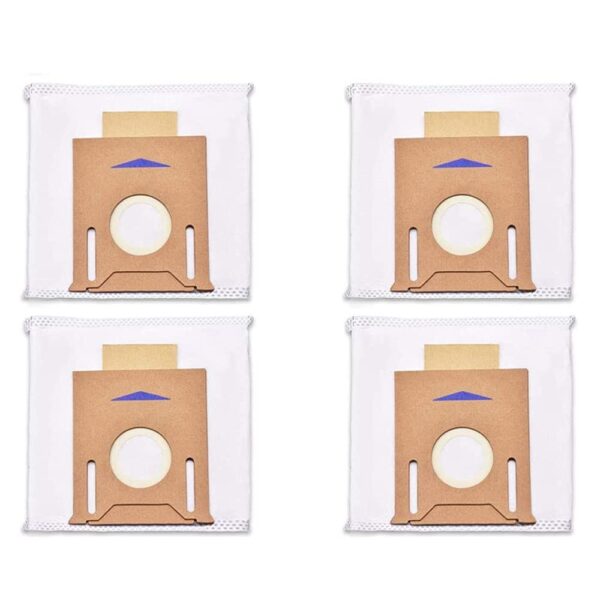 4 Pack T8 Vacuum Dust Bags for Ecovacs Deebot Ozmo T8 & T8 AIVI Robot Vacuum Cleaner with Auto-Empty Station