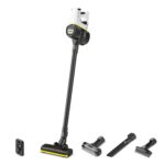 Karcher VC4 Cordless Premium myHome Vacuum Cleaner, 650ml Capacity, Powerful Suction for Home Cleaning, Bagless Filter System, White & Black