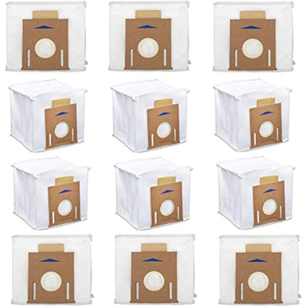 12 Pack Replacement Vacuum Filter Bags for Yeedi K781+, Ecovacs DEEBOT OZMO T8 AIVI T8 Max and Deebot N8 Pro+ Robot Vacuum Cleaner