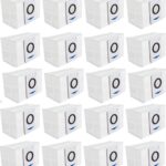 20 PACK Vacuum Bags Replacement Dust Bags Compatible with ECOVACS DEEBOT X1 OMNI Turbo T10 T20 Robot Vacuum Cleaner