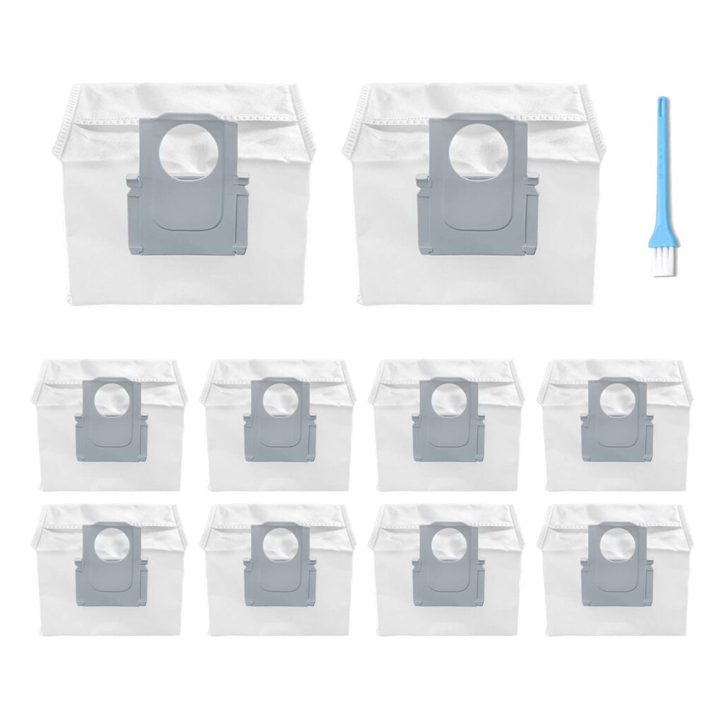 10 Pack Dust Bag for Roborock Q5+ Self-Empty Dock/Q7+/Q7 Max+/S7 MaxV Ultra Robot Vacuum, Disposable Vacuum Bag Accessories Kit
