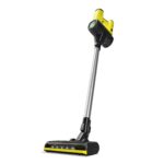Karcher VC6 Cordless ourFamily Vacuum Cleaner, 800ml Capacity, Long Lasting Battery, Powerful Suction for Home Cleaning, Wall Charging Bracket, Yellow