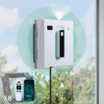 Yoolax Window Cleaning Robot with Dual Water Spray, Remote Control Automatic Window Cleaner Robot with Anti-Falling Sensor Detection, App Control Robot Window Washer for Windows
