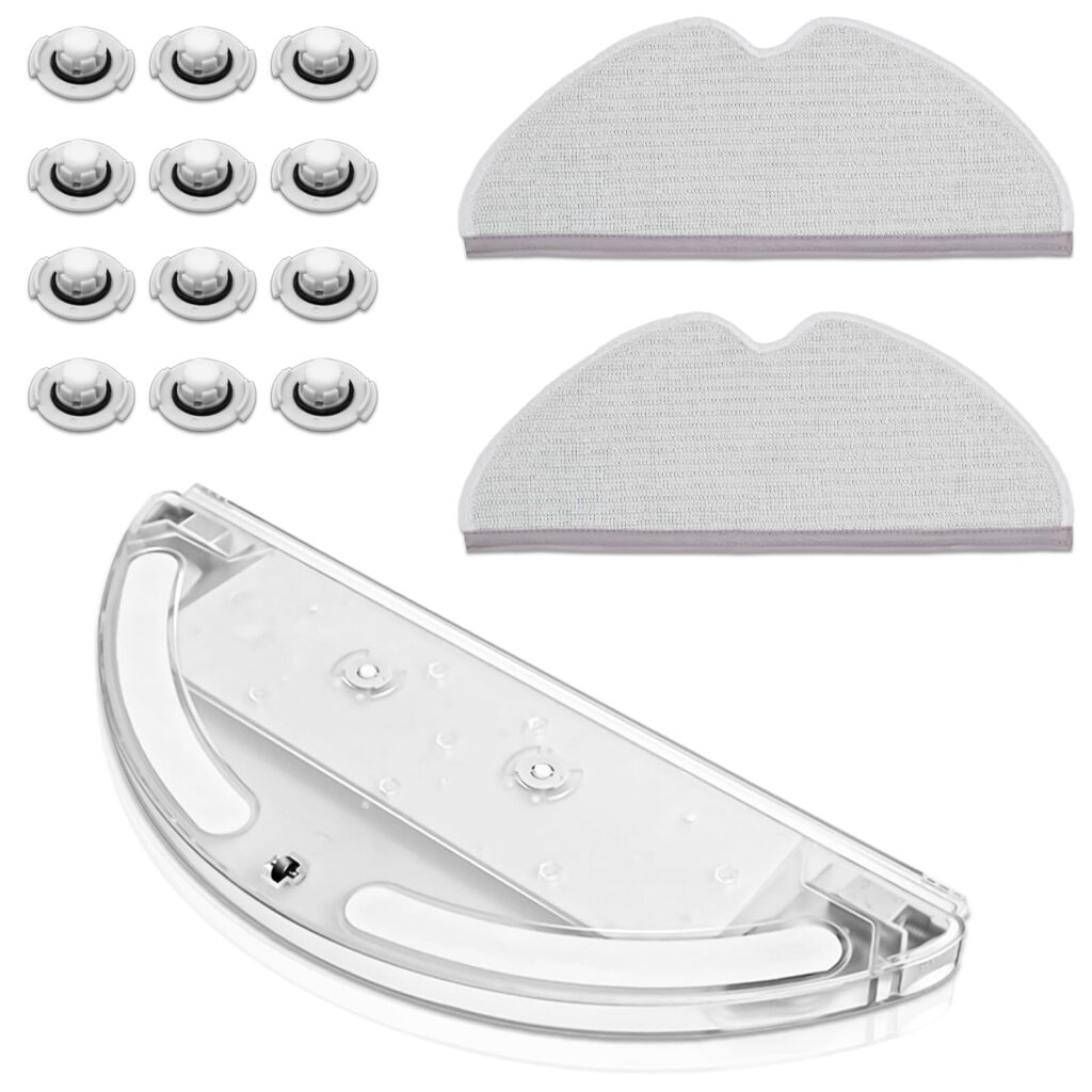 Coodss Replacement Parts kit 1 Water Tank 2 Mop Clothes 12 Water Tank Filter for XIAOMI Roborock S50 S51 S55 T61 – Replenishment Vacuum Cleaner Accessory