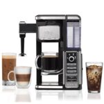 نوار قهوه ساز نینجا تک سرو، بدون پاد با قهوه داغ و سرد، Auto-iQ، کف کننده شیر داخلی، 5 نوع دم کردن، و مخزن آب (CF111)