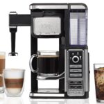 نوار قهوه‌ساز نینجا تک‌سرویی، بدون غلاف با قهوه داغ و سرد، Auto-iQ، کف‌کننده شیر داخلی، 5 نوع دم کردن، و مخزن آب (CF112)