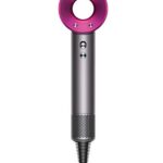 Dyson Supersonic Hair Dryer (includes four attachments – diffuser, smoothing nozzle, styling concentrator, gentle air dryer) (Fuchsia Pink/Iron)