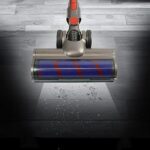 Morelian Bristle Roller Brush Household Vacuum Cleaner Replacement Accessories Carbon Fiber Floor Brush Head Front LED Lights for Dyson V7 V8 V10 V11 V15