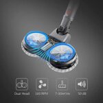 Electric Mop Head Attachment for Dyson V15 V11 V10 V8 V7 Vacuum Cleaner with Removable Water Tank, 12 Washable Mop Pads (black)