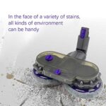 Electric Cleaner Head Motorized Brush for Dyson V7 V8 V10 V11 Cordless Stick Vacuum Cleaner Brush Tool Combining Vacuuming and Mopping Hardwood Floor Attachment with 150ml Removable Water Tank