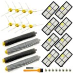 18 Pack Replacement Parts Compatible with iRobot Roomba 800 900 Series 805 850 860 861 864 866 870 871 880 890 891 960 980 981 985 961 Vacuum Accessories,2 Set Roller Brushes,8 Filters,8 Side Brushes