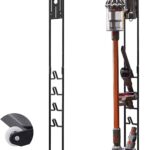 RUQIWEMI Vacuum Cleaner Stand Holder with Wheels for Dyson V15 V11 V10 V8 V7 V6, Metal Floor Stand Compatibel for Dreame T30 T20 V12 V11 V10,No Drilling the Wall (Black)