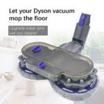 Electric Cleaner Head Motorized Brush for Dyson V7 V8 V10 V11 Cordless Stick Vacuum Cleaner Brush Tool Combining Vacuuming and Mopping Hardwood Floor Attachment with 150ml Removable Water Tank