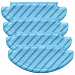REVHQ 4 PCS Reusable Mop Cloth Cleaning Pads, for Ecovacs DEEBOT OZMO T8 AIVI T8 Series N8 Series Robot Vacuum Cleaner Parts Machine Washable