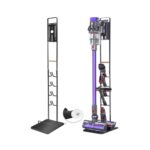 Vacuum Cleaner Stand Dyson Standing Dock with Wheels for Dyson V12 V11 V10 V8 V7 V6 Pushable Universal Vacuum Cleaner Accessory Storage Rack Hanging Rack No Drilling the Wall by DCHK