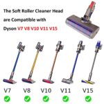 PULINKAI Soft Roller Cleaner Head Accessory Attachment Replacement with LED Headlight for Dyson V7 V8 V10 V11 SV10 SV11 Cordless Vacuum Cleaner