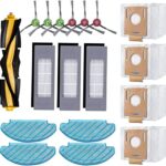 THE WHITE SHOP 18 Pack Replacement Accessories Parts Kit for ECOVACS DEEBOT OZMO T8/T8 MAX/N8 Pro/N8 Pro+/N8 Pro Plus Vacuum Cleaner,Fit for Yeedi Vac/Yeedi Vac Max/Yeedi Vac Station Robot Vacuum