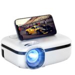WiFi Projector, 3800L HD Outdoor Mini Projector, 1080P & 200″ Screen Supported, Movie Home Theater for TV Stick, Video Games, HDMI, USB, AUX, AV, PS4, Laptop, iOS & Android