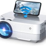 Wownect Android Projector |1080P Full HD Supported 4000L Outdoor Portable Projector, 200″ Display Home Theater Movie Projector for Outdoor Movies, Compatible with TV Stick, HDMI, VGA, AV