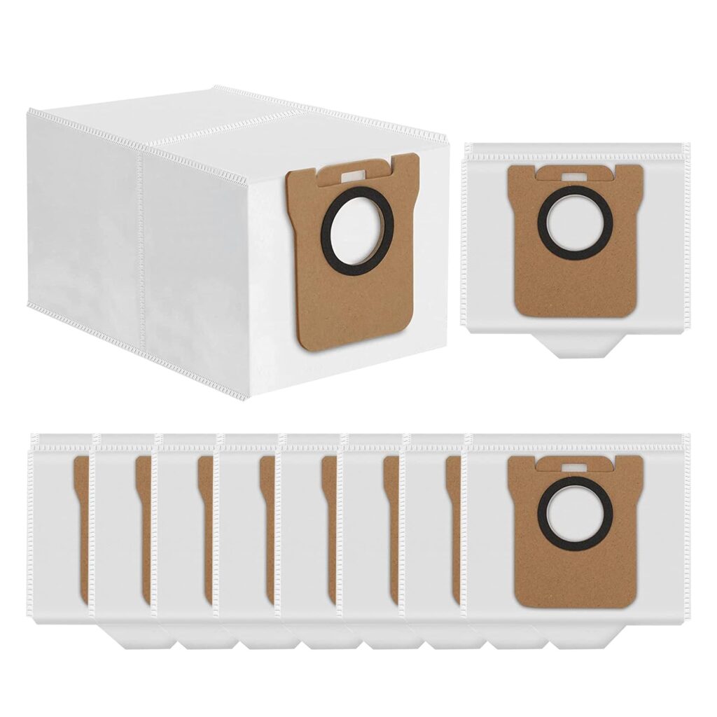 Aryavos 10 Pack Dust Bag for Xiaomi X10+,Dreame L10s Ultra, L10 Ultra, S10 Pro Robot Vacuum, 3L Large Capacity Auto-Seal Replacement Bag Accessories