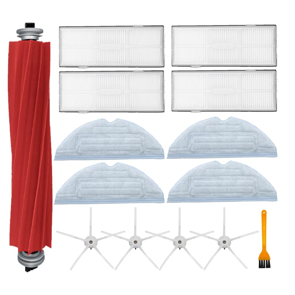 Replacement Parts for Roborock S7 / S7+ / S7 Max / S7 Max Ultra / S7 MaxV / S7 MaxV+ Plus Robot Vacuum 1 Main Brush 4 Side Brush 4 Filter 4 Mop pad Accessories
