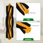 Neutop Accessories Replacement Compatible with Ecovacs Deebot OZMO 920, 950, T5, T8, T8 AIVI, T8 Pure, T9, T9 AIVI, N7, N8, N8+, N10 Plus, Spare Parts with 1 Roller Brush 4 Filters 6 Side Brushes.