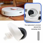 Front Wheel Roller Universal Wheel Compatible with Roborock S6/S7 Series S65/S55 Max/S65 Pure/S45 Max/S70/S75 Robot Vacuum Cleaner