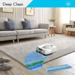 8 Pack Upgraded M6 Wet Mopping Pads for iRobot Braava Jet M6 Series (6110) (6012) (6112) (6113) Ultimate Robot Mops, New Sticky Design, Detachable, Washable and Reusable M6 Pads Accessories Parts