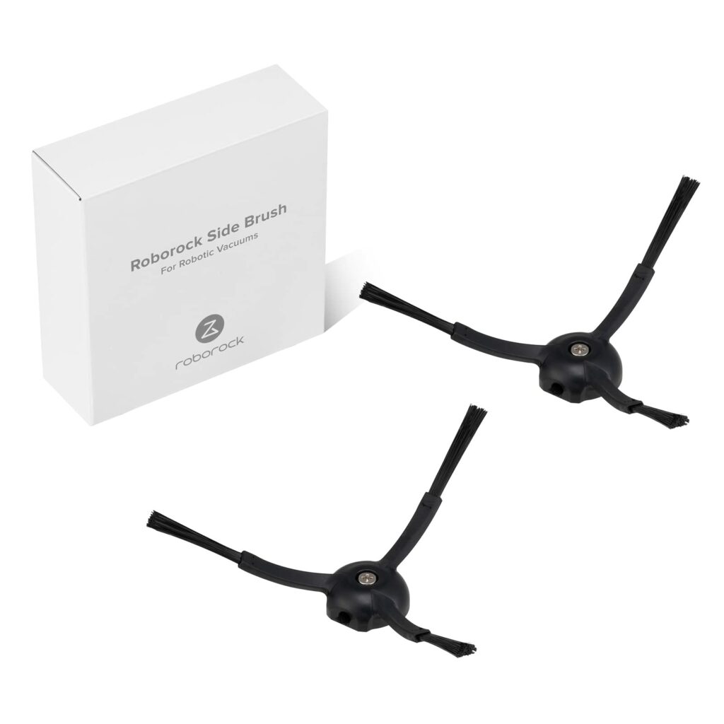 roborock Original Accessories, silicone side Brushes for Vacuum Cleaners from the Q7 Max/Q8 Max/S7 Max Ultra/S7 Maxv Ultra/S7 Pro Ultra/S8 Pro Ultra/Q5 Pro+, pack of 2 (Black)